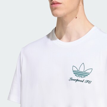 ADIDAS ORIGINALS - Camiseta 'FC Liverpool Terrace Icons' en blanco