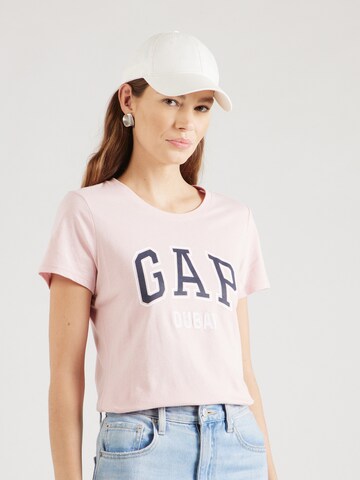 GAP T-shirt 'DUBAI' i rosa: framsida