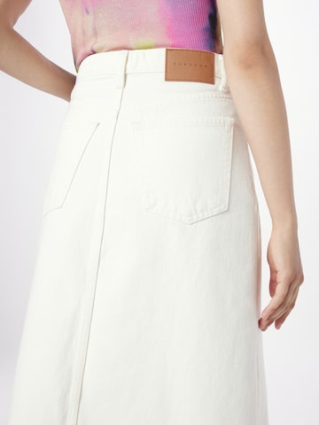 TOPSHOP Skirt in White