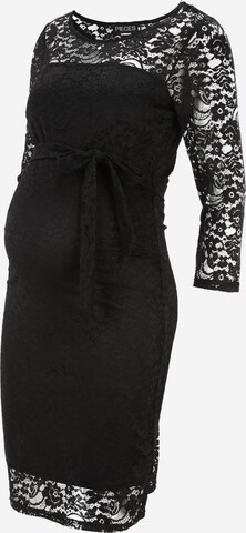 Rochie de la Pieces Maternity pe negru: față