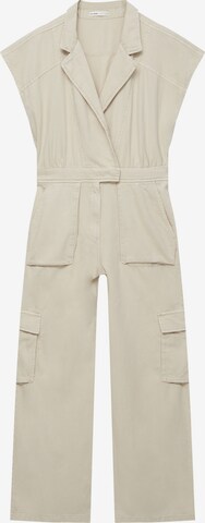 Pull&Bear Jumpsuit in Beige: front