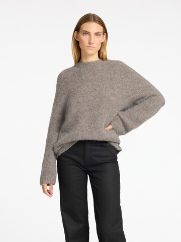 Pull-over 'SLFGabella' SELECTED FEMME en gris : devant