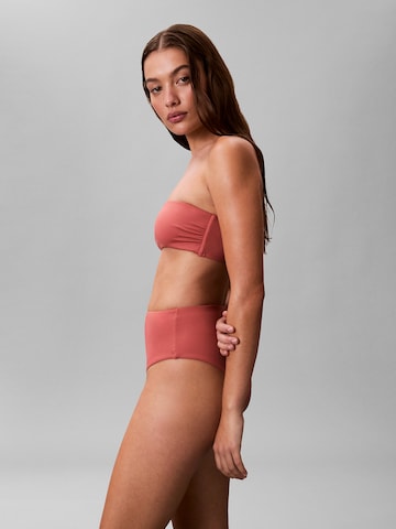 Calvin Klein Swimwear Bandeau Bikinitop 'Essentials' in Rot