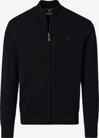 redmond Strickjacke 'Basic' in Schwarz: Vorderseite