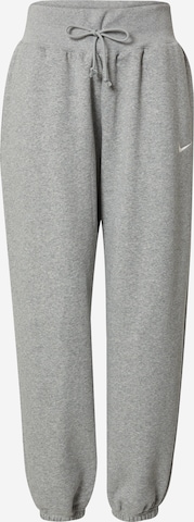 Effilé Pantalon 'Phoenix Fleece' Nike Sportswear en gris : devant