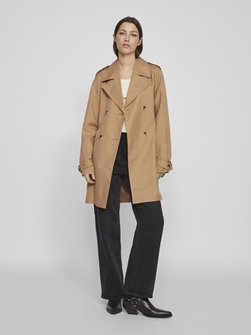 VILA Between-Seasons Coat in Brown