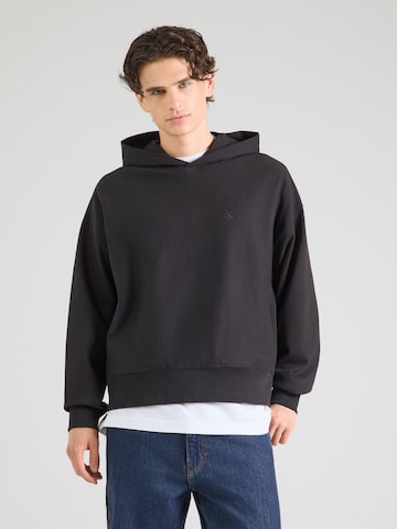 Bluză de molton de la Calvin Klein Jeans pe negru