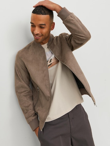 JACK & JONES Between-Season Jacket 'Rocky' in Brown