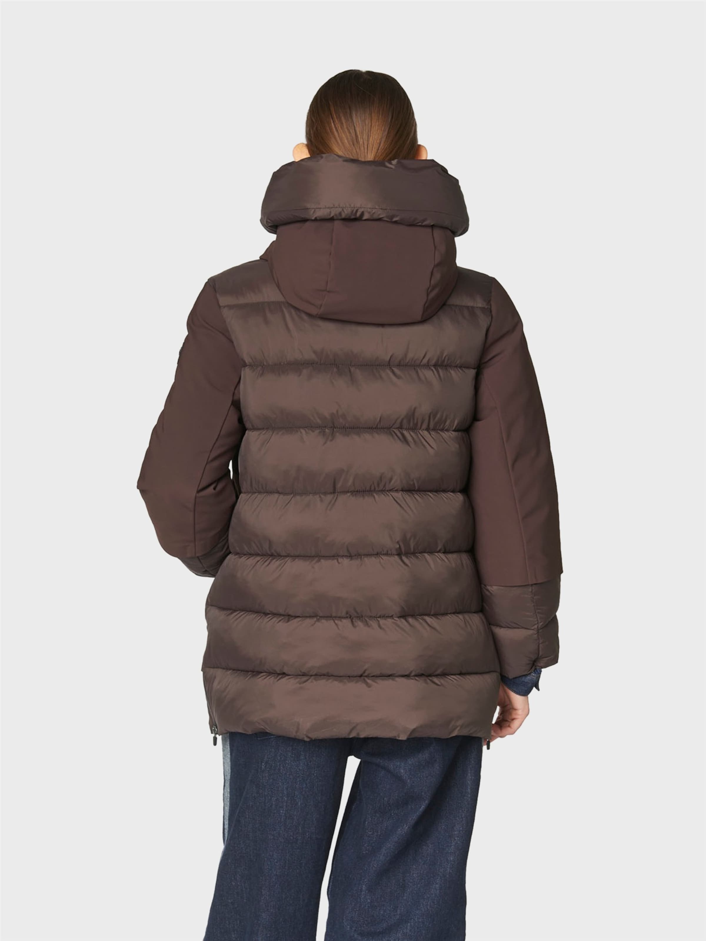 Canadian Classics Tussenparka ' BECANCOUR MID ' in Bruin: voorkant