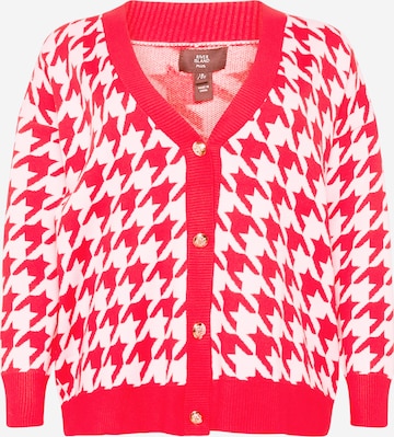 River Island Plus Knit cardigan in Red: front