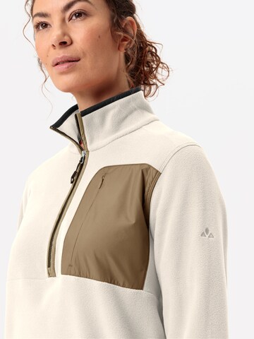 VAUDE Athletic Sweater 'Rosemoor' in Beige