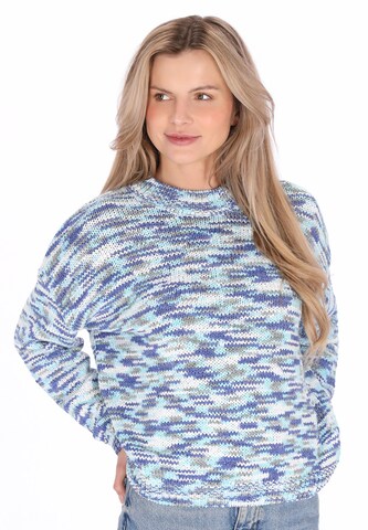 usha BLUE LABEL Trui in Blauw: voorkant