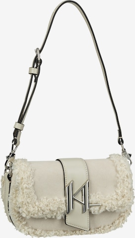 Karl Lagerfeld Shoulder Bag in Beige: front