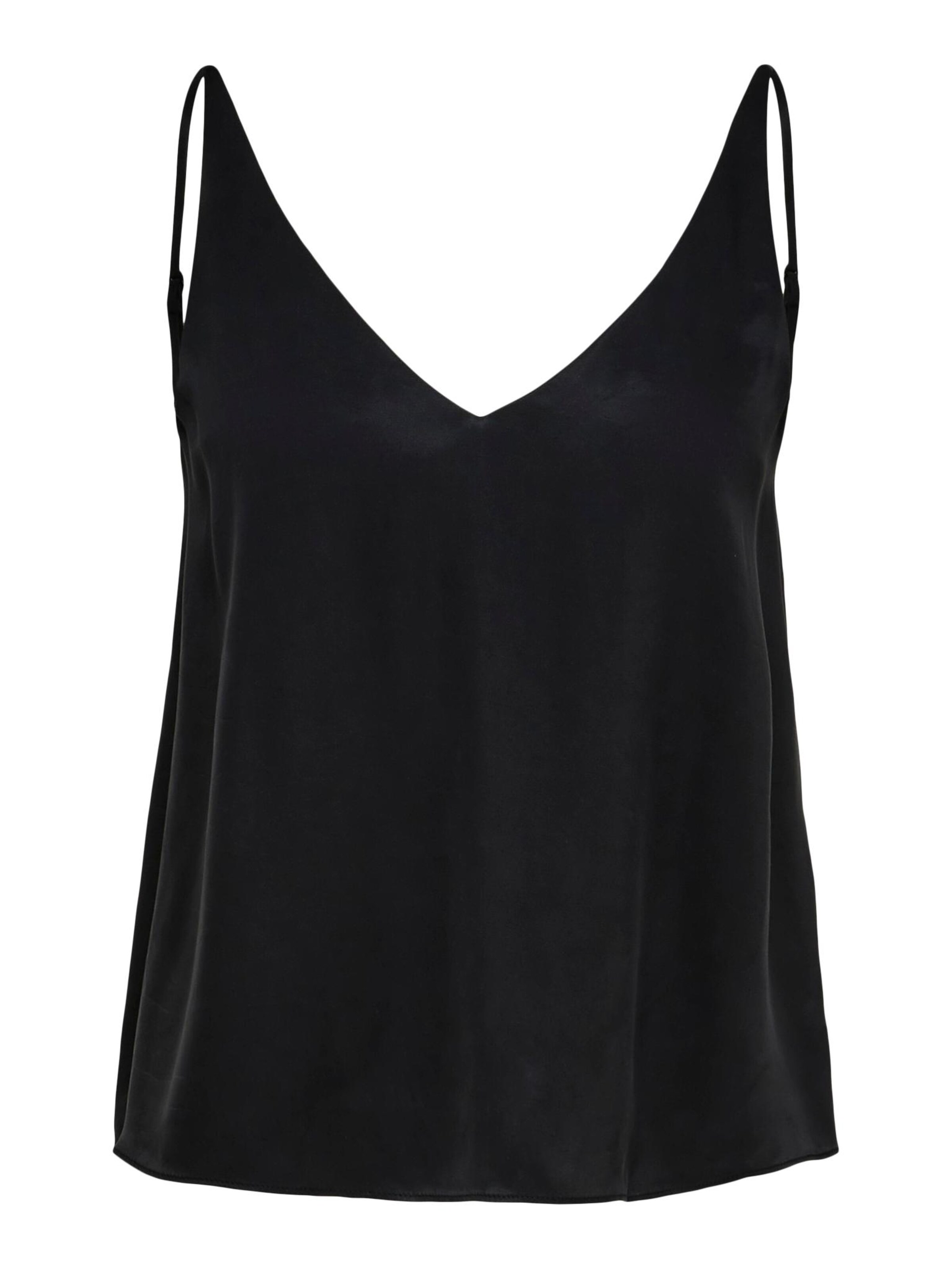 SELECTED Top in Zwart: voorkant