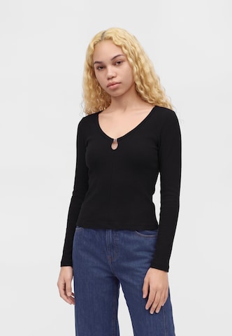 Calvin Klein JeansMajica - crna boja: prednji dio