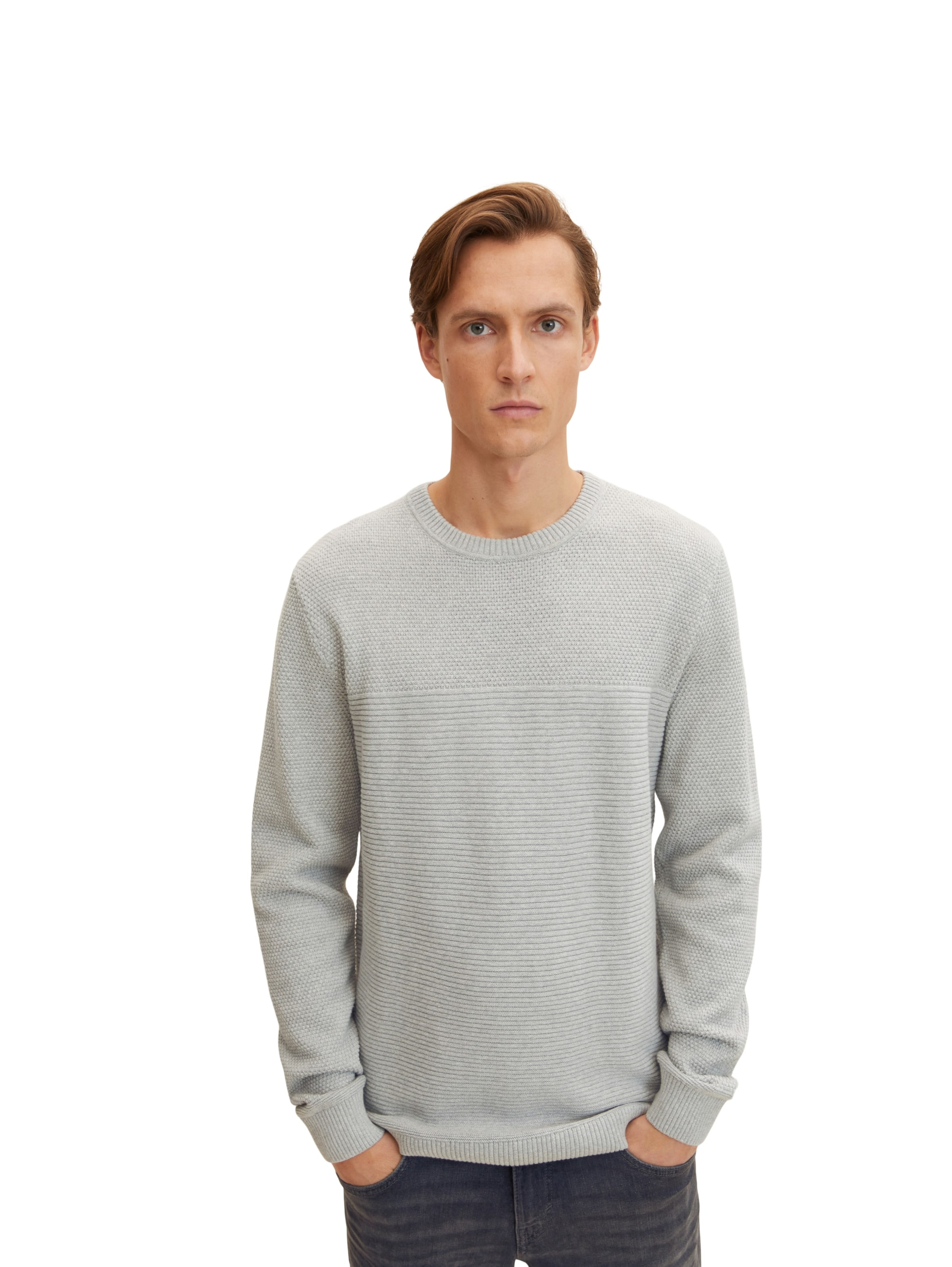 TOM TAILOR - Pullover em cinzento