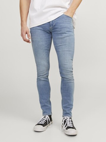 JACK & JONES Skinny Jeans 'ILIAM EVAN 594' in Blauw: voorkant