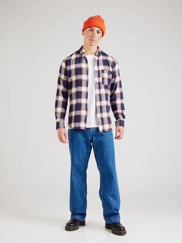 Only & Sons Slim fit Button Up Shirt 'ONSRal' in Blue