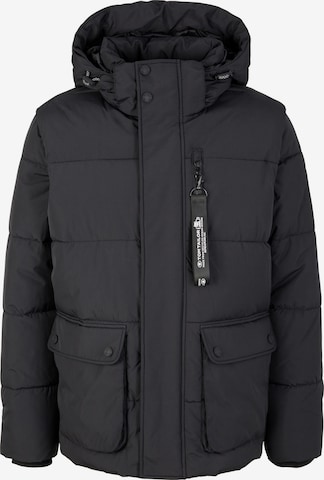 TOM TAILOR Between-Season Jacket in Black: front