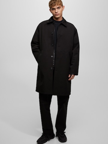 Pull&Bear Between-Seasons Coat in Black: front