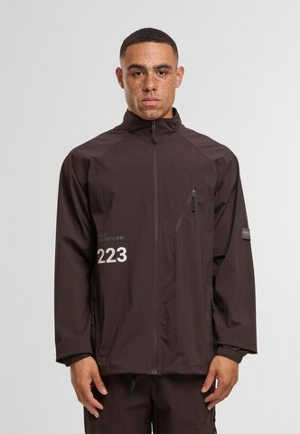 HALO Between-Season Jacket 'Steel' in Brown: front