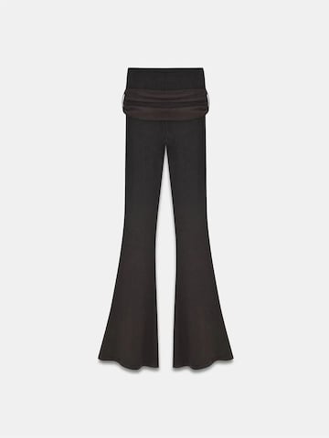 Dilvin Flared Pants in Brown
