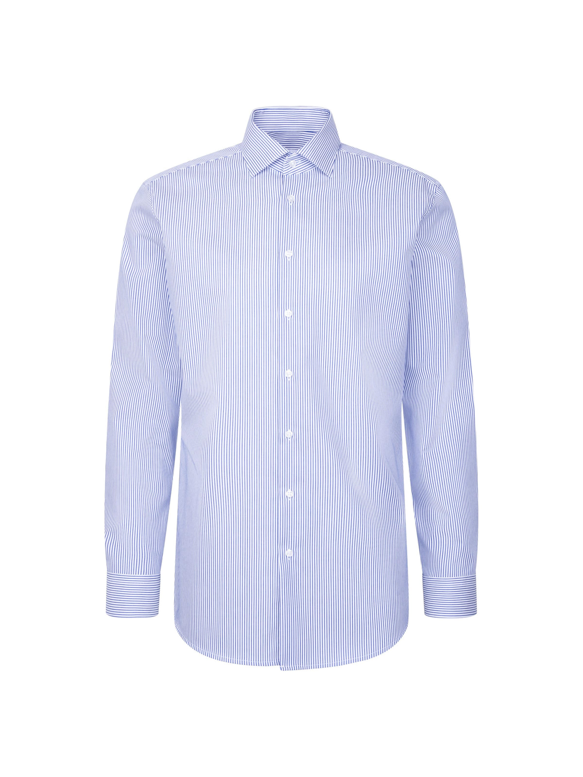 Coupe regular Chemise business 'CLASSIC ESSENTIALS' SEIDENSTICKER en bleu : devant