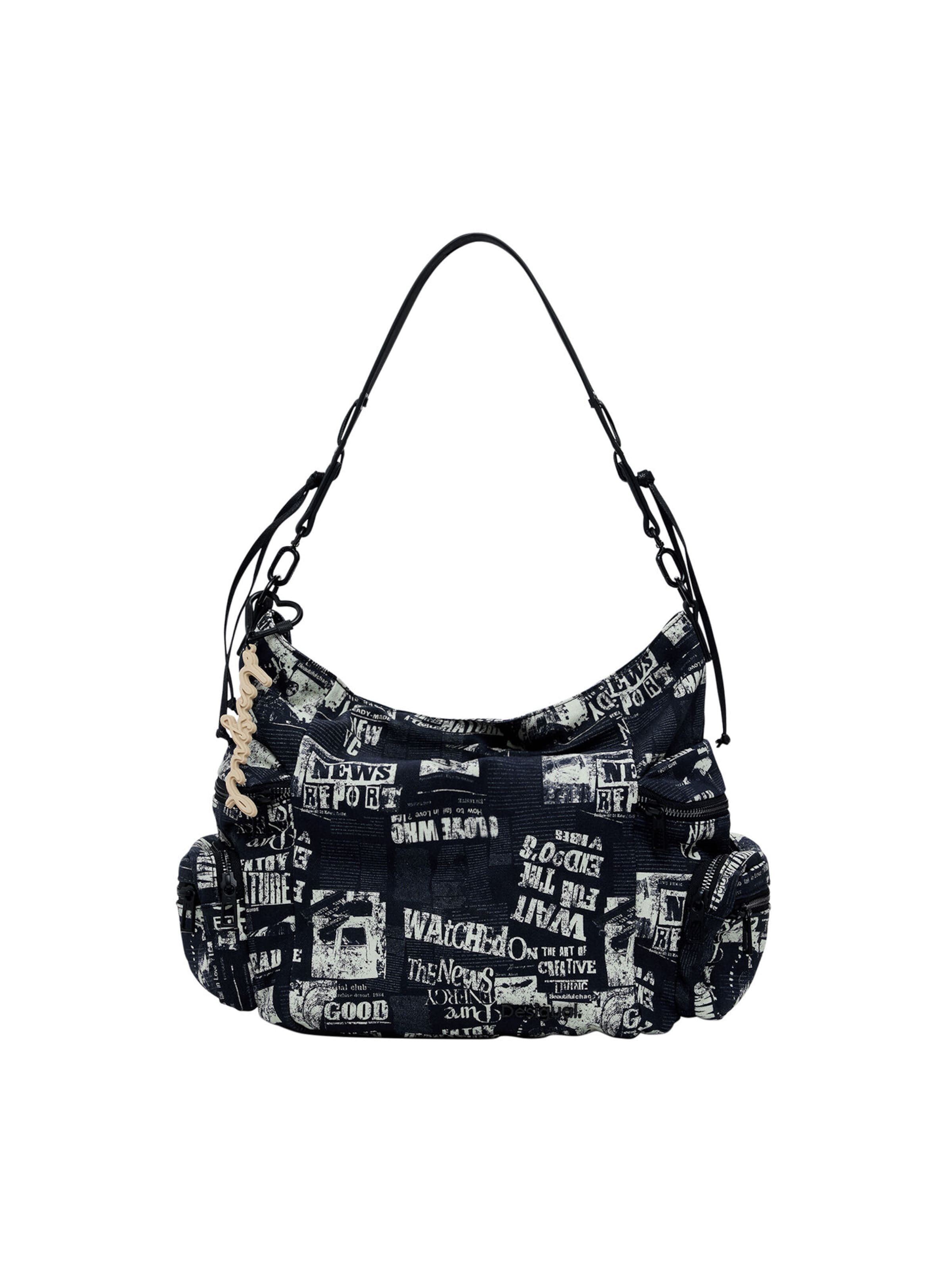 Desigual Taška přes rameno – černá: přední strana