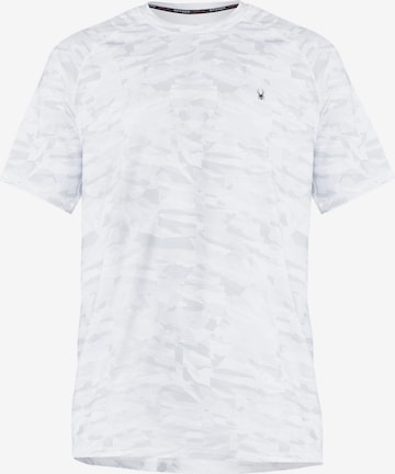 T-Shirt fonctionnel Spyder en gris : devant