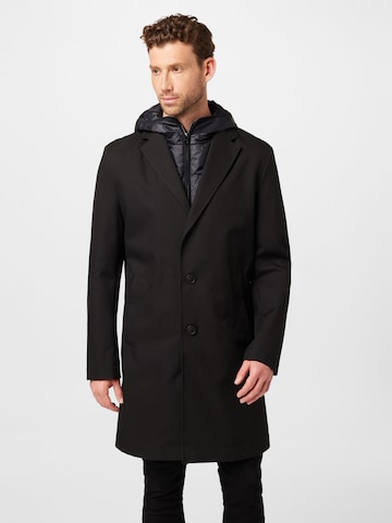 Manteau mi-saison BOSS en noir : devant