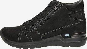Chaussure à lacets 'Why' Wolky en noir : devant