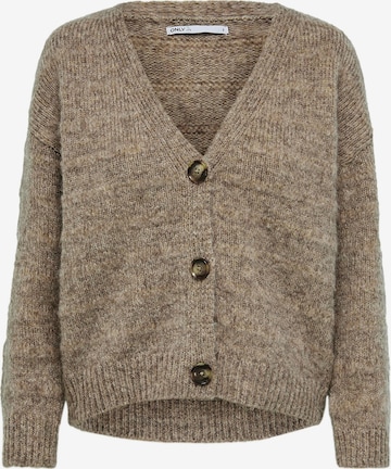 Cardigan 'Celina' ONLY en marron : devant