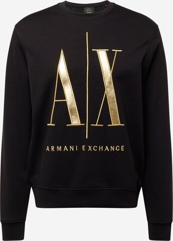 ARMANI EXCHANGE Sweatshirt in Zwart: voorkant