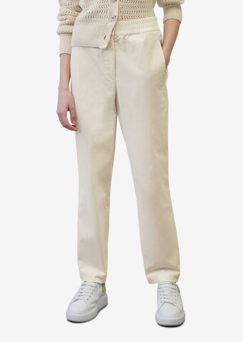 Marc O'Polo Loosefit Broek in Beige: voorkant