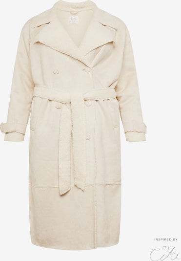 Guido Maria Kretschmer Curvy Between-seasons coat 'Noelle' in Wool white, Item view