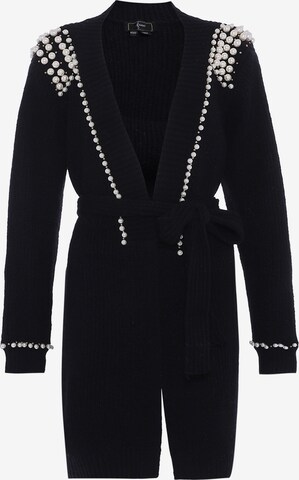 Cardigan faina en noir : devant