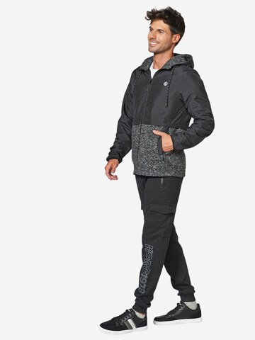 KOROSHI Sweatjacke in Schwarz