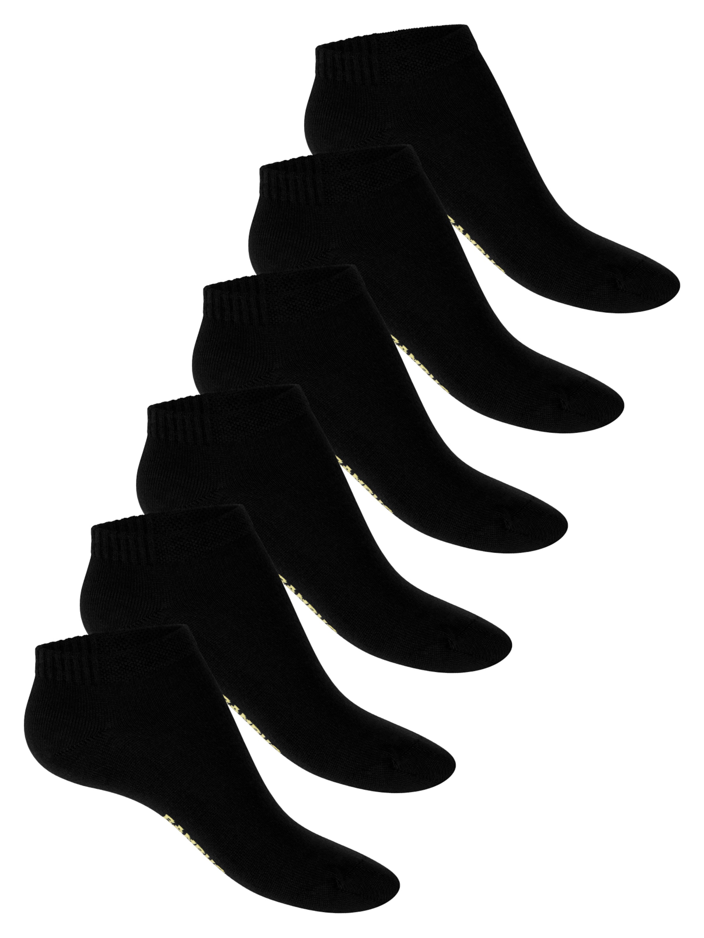 footstar Füßlinge 'Comfort' in Schwarz: Vorderseite