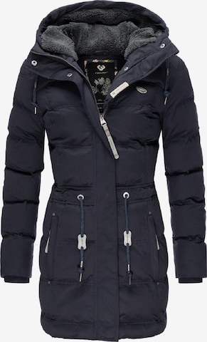 Ragwear Winter Jacket 'Ashani Puffy' in Blue: front