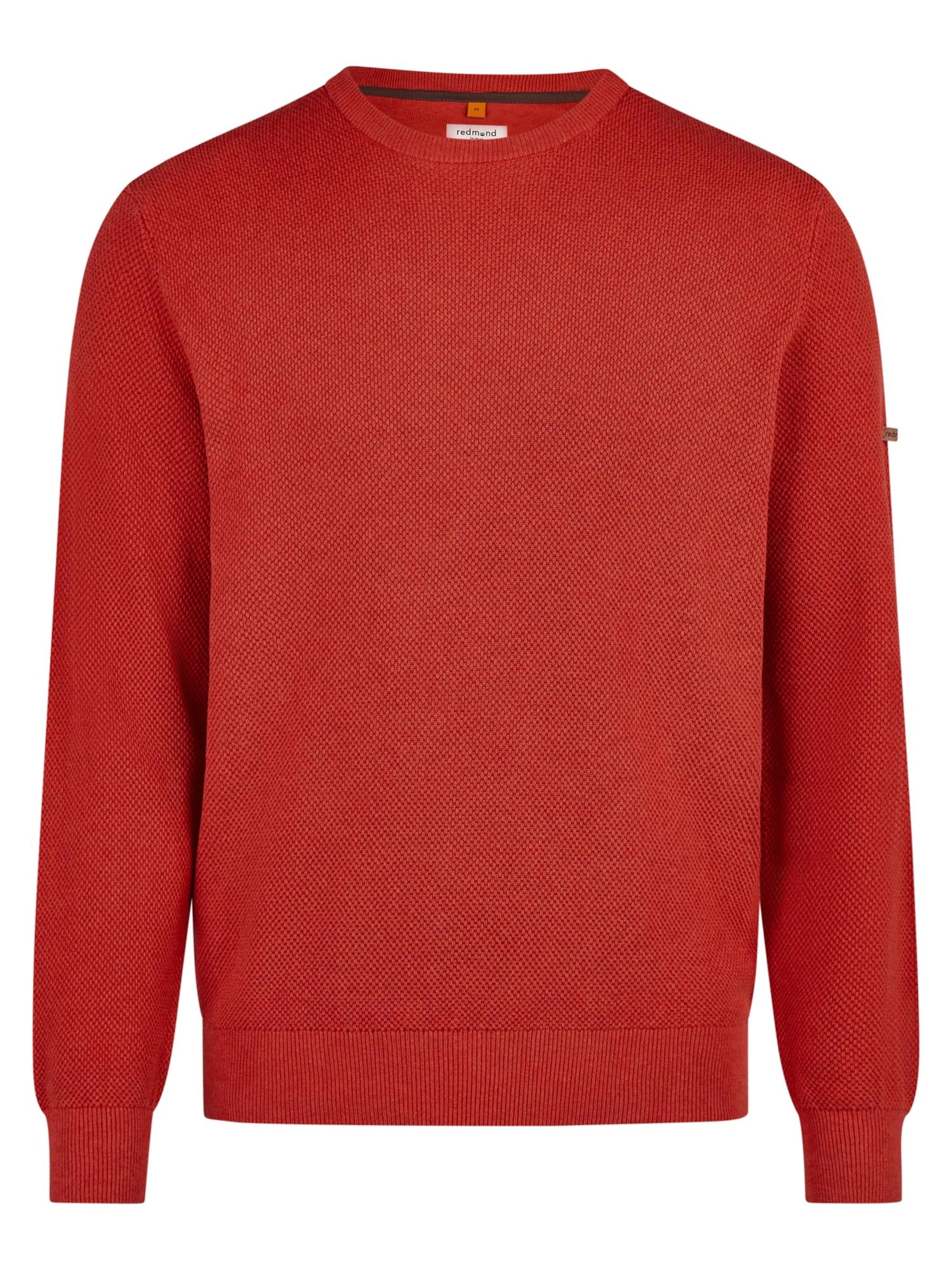 redmond Pullover 'Basic'‌‌ in Rot: Vorderseite