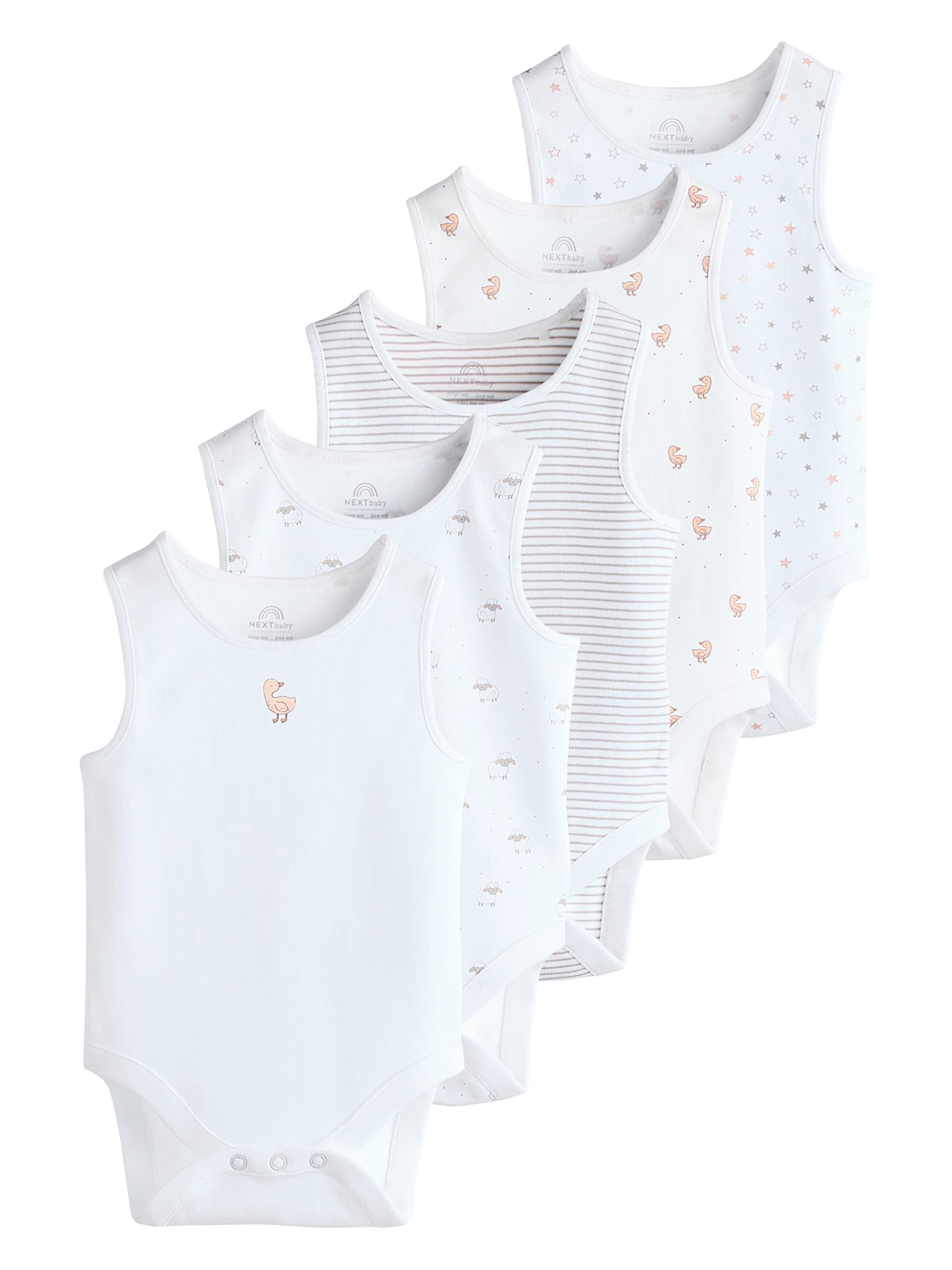 Next Romper/bodysuit in White: front