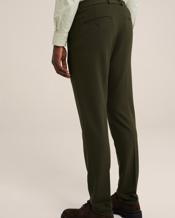 Slimfit Pantaloni con piega frontale di WE Fashion in verde