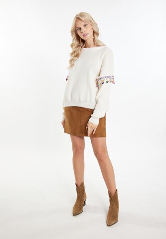 Pull-over 'Hoona' IZIA en blanc