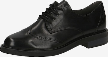 CAPRICE Lace-Up Shoes in Black: front