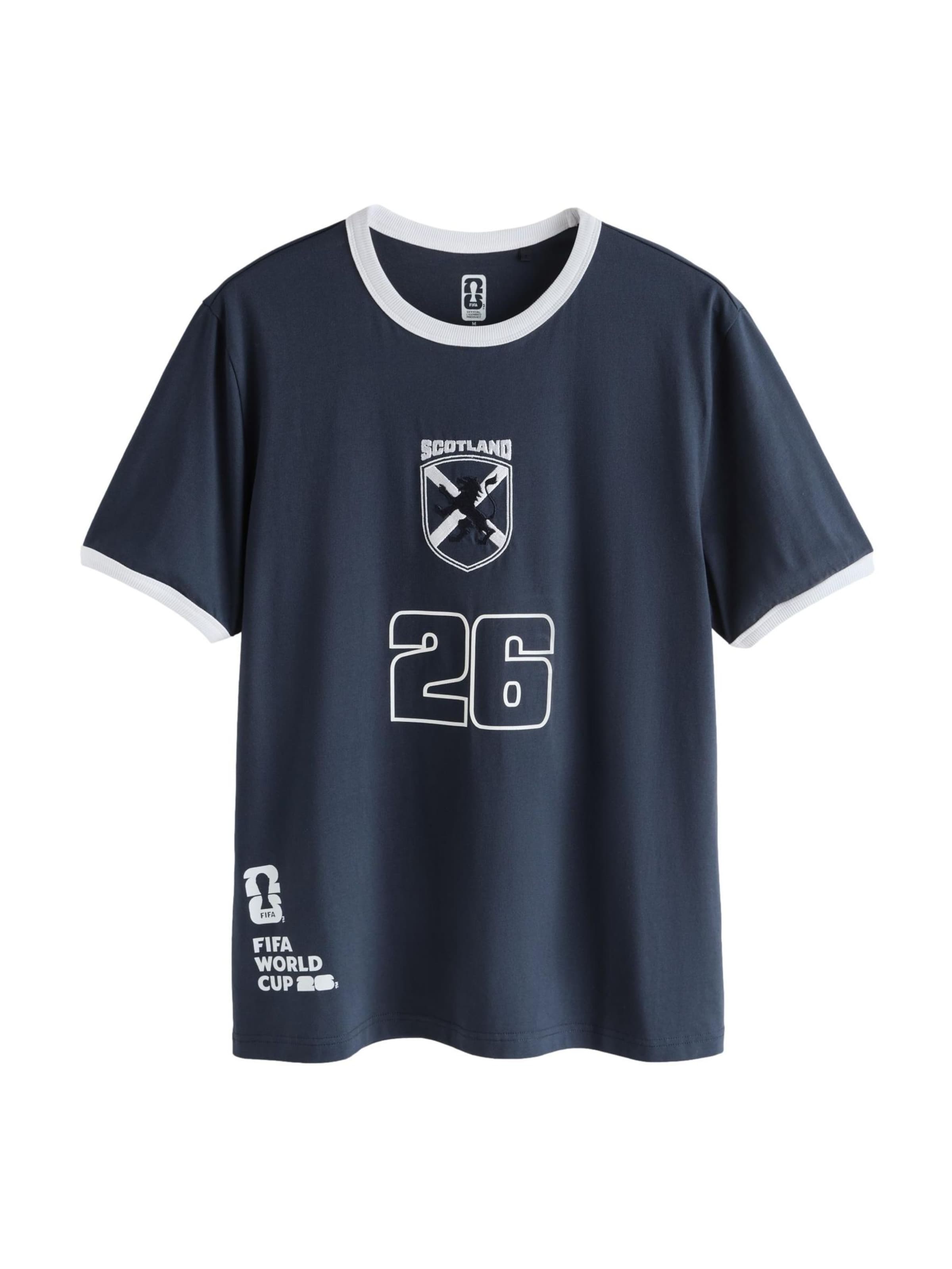 T-Shirt Next en bleu : devant