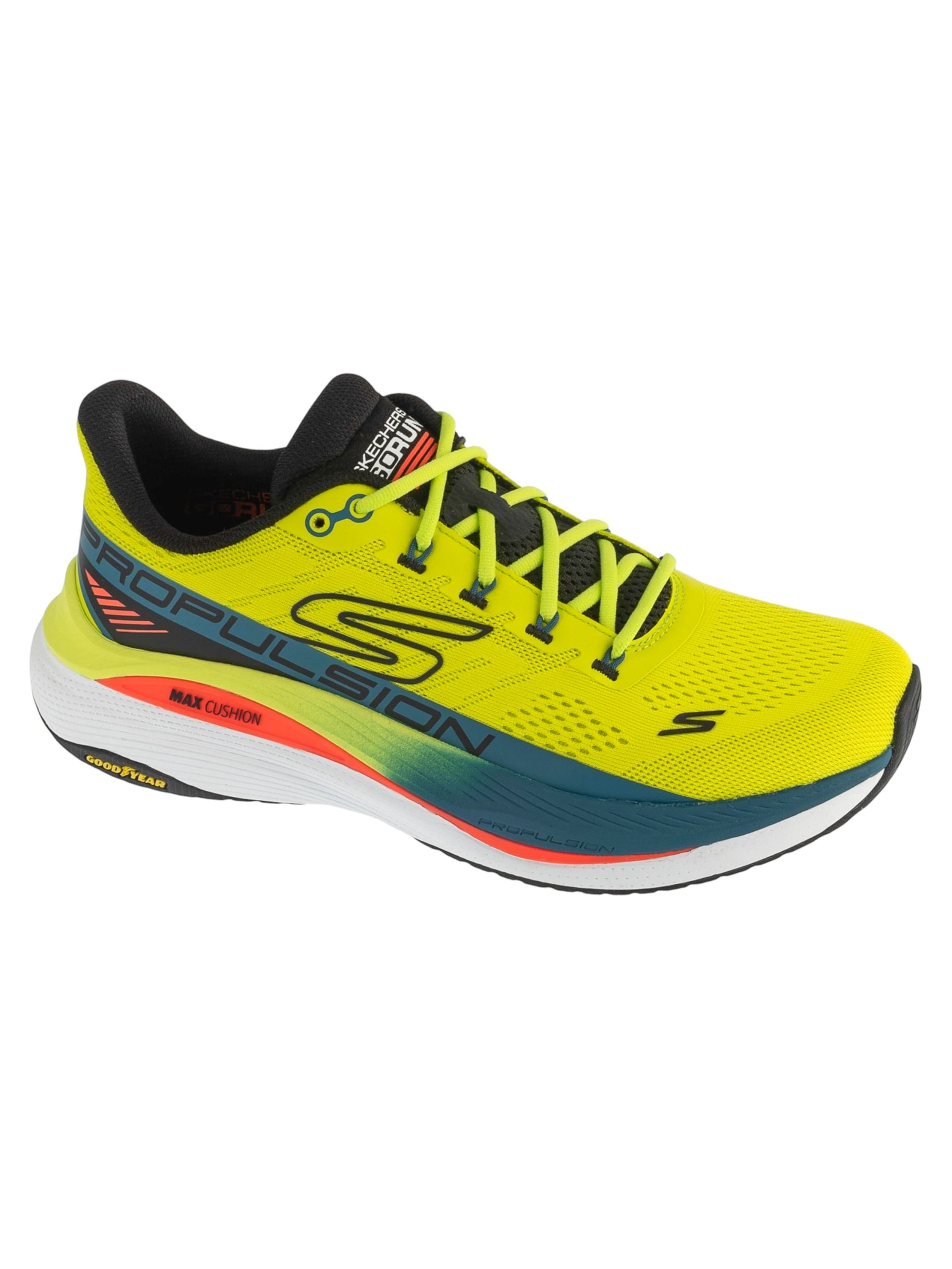 SKECHERS Running Shoes 'Skechers Max Cushioning Propulsion' in Yellow: front