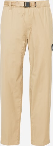 Calvin Klein Jeans Regular Broek in Beige: voorkant