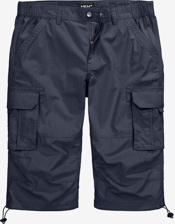 Men Plus Regular Cargo Pants in Blue: front