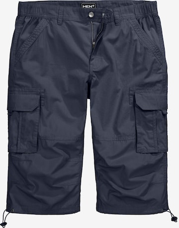 Men Plus Cargo Pants in Blue: front