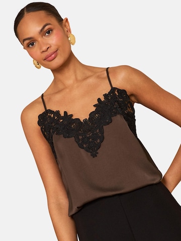 love & roses Топ в Коричневый: спереди
